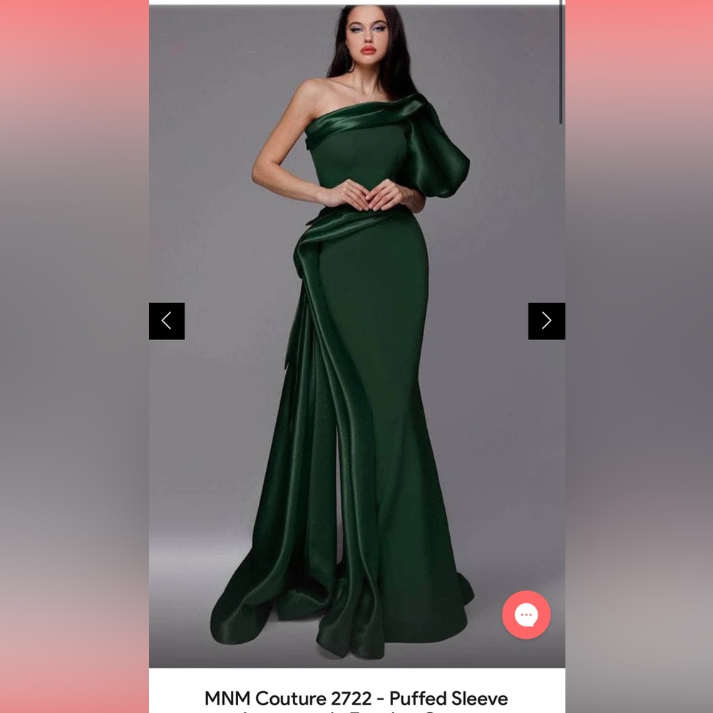 MNM Couture Green Evening Dress